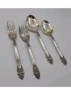 VTG Spanish CROWN Community Silverplate Soup Spoon Teaspoon Dinner & Salad Fork